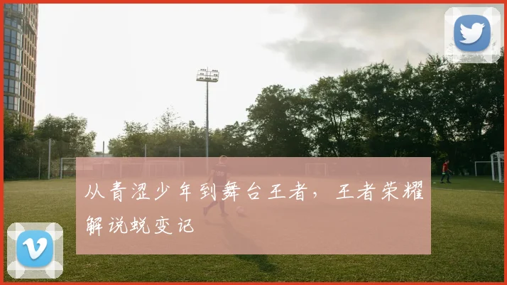 从青涩少年到舞台王者，王者荣耀解说蜕变记
